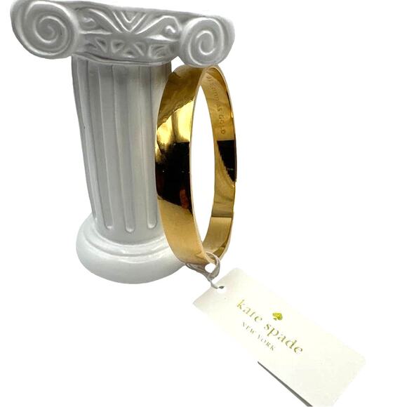 NWT KATE SPADE New York Idiom "As Good as Gold" Bangle Bracelet - Picture 2 of 6